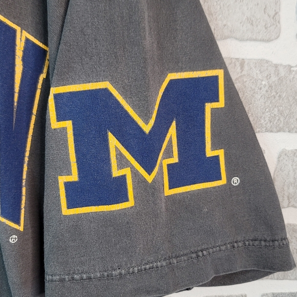 Michigan Wolverines Basketball Vintage 90's Fab 5 Era T-Shirt Men's Cut Tag - Picture 5 of 12